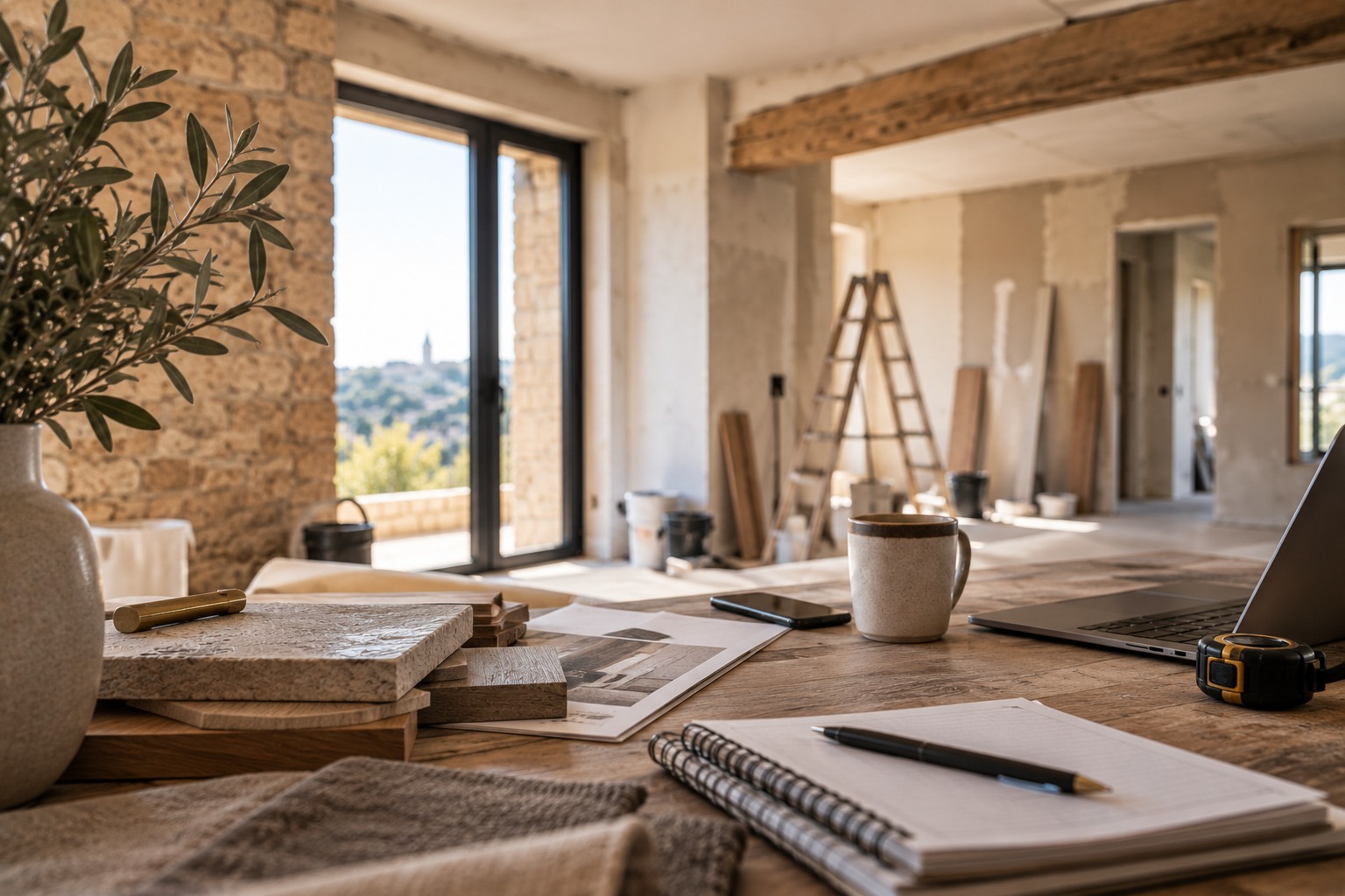 Intérieur en cours de rénovation